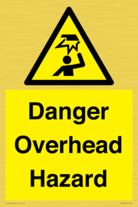 Danger Overhead Hazard